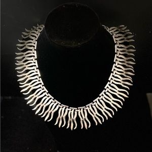 Vintage Monet . Silver tone . 1956 Fantasy Wave